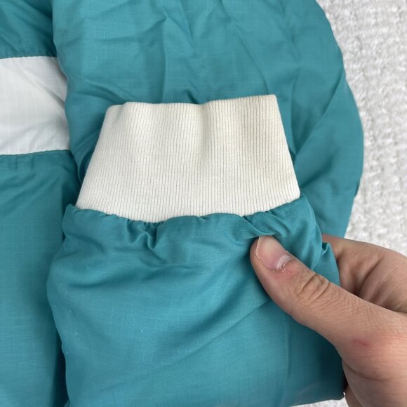 Vintage K-WAY Men’s Wind Jacket Sweater Blue Retro (Stained, read) - Picture 10 of 16